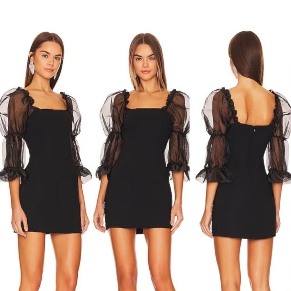Amanda Uprichard dress black Tia